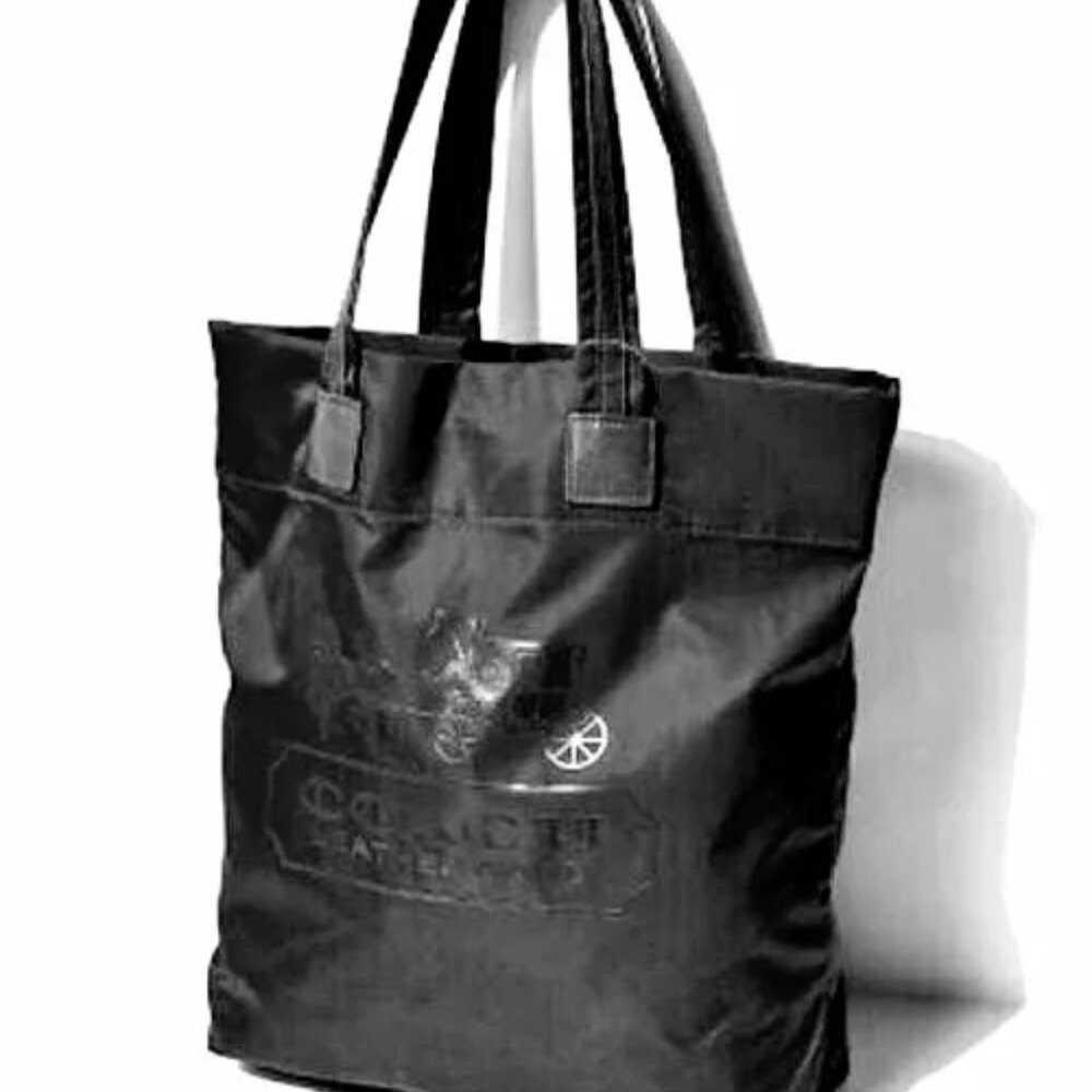 COACH Tone On Tone FOLDABLE SHOPPING TOTE (NIP)